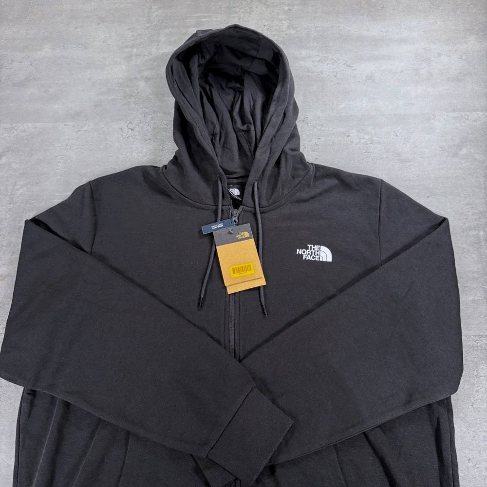 The North Face Full Zip Hoodie Mens Extra Large XL Black Regular Fit NWT Tech